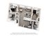 Chic 3D floor plan showcasing 2 cozy bedrooms, modern kitchen with island, inviting living area, and two elegant bathrooms, perfect for contemporary living.