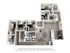 Modern 3D floor plan showcasing 5 bedrooms, 2 bathrooms, an open living area, and a sleek kitchen with an island, perfect for stylish urban living.
