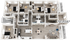 Spacious multi-bedroom apartment floor plan with open living area, modern kitchen, and dedicated dining space, perfect for family living.