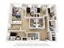 Modern and spacious 3D floor plan showcasing 4 bedrooms, open-concept living and dining area, elegant kitchen with island seating, and convenient laundry room.