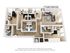 Contemporary floor plan showcasing 4 bedrooms, integrated living and dining area, stylish kitchen, and 4 modern bathrooms, perfect for comfortable living.