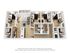 Modern 3D floor plan showcasing 4 spacious bedrooms, airy open-plan living area, sleek kitchen with island, and 4 stylish bathrooms.