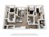Chic apartment floor plan featuring 3 bedrooms, a modern open kitchen, cozy living area, and two stylish bathrooms.
