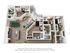 Stylish 3D apartment floor plan featuring 4 bedrooms, a spacious open-concept living and dining area, modern kitchen with island, and a recreational room with pool table. Includes two bathrooms and a private balcony.