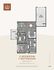 Contemporary 2D floor plan of a stylish 2 bedroom, 1 bathroom apartment with an open living area, cozy porch, and attached 1-car garage, 934 sq ft.
