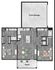 Inviting floor plan showcasing 2 bedrooms with en suite baths, a modern kitchen, cozy living area, and a 2-car garage with a porch for relaxing outdoor moments.