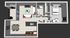 The Academic one bedroom one bathroom floorplan