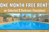 ONE MONTH FREE RENT!
