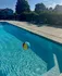 Inviting outdoor pool with crystal-clear water,
