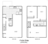 Corder Ridge floor plan showing 3 bedrooms, 2.5 baths with a spacious kitchen.