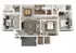 Modern 3D floor plan showcasing 3 bedrooms, a stylish open living area, and a well-equipped kitchen.