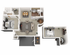 1x1 with Loft 1091 SQ FT