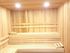 Sauna room with 3 wall-length benches
