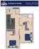 Inviting floor plan of Crimson & Clover featuring 2 bedrooms and 1.5 baths, perfect for luxurious living in 1,370 SF.