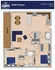 Modern Wild Flower floor plan with 2 bedrooms, 2 bathrooms, open-concept living area, and balcony in a spacious 948 sq ft layout.