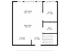 Spacious floor plan featuring an open living room, separate dining area, cozy kitchen, dedicated office space, and a convenient bathroom.