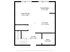 Charming floor plan featuring a spacious living room, dining area, and kitchen with an elegant foyer and cozy bath.