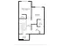 Elegant floor plan showcasing 2 spacious bedrooms, each with walk-in closets, a modern bath, convenient laundry area, and inviting hall space.