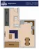 Bright 2-story floor plan of 'Big Guitar' at The Lights, featuring 2 bedrooms, 1.5 baths, spacious living area with balcony, and modern kitchen in a 1,025 SF layout.