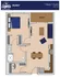 The Lights Epic Building Rollin' floor plan featuring 1 bedroom, 1 bathroom, open living area with kitchen, dining space, and a balcony, 647 sq ft of modern design.