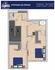 Elegant 2D floor plan of the Crimson & Clover 1st floor, featuring 2 bedrooms, 1.5 baths, including a laundry area in a spacious 1,370 sq ft layout.