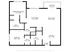 Modern floor plan showcasing 2 bedrooms, a spacious living room, dining area, and kitchen with an inviting balcony.