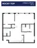 Rocky Top floor plan showcasing 2 bedrooms, 2 bathrooms, and an inviting open-concept living area with modern kitchen, 1,087 sq ft.