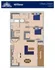 The Arch Willow floor plan featuring 2 bedrooms, 2 bathrooms, modern kitchen, spacious living area, and a balcony, totaling 1,423 sq ft.