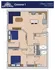 Gateway's Cessna 1 floor plan featuring a modern 2 bed, 2 bath layout with open kitchen and cozy living area, ranging from 900 to 1,014 sq ft.