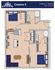 Gateway Cessna 2 floor plan with 2 bedrooms and 2 bathrooms, spacious living and dining areas, modern kitchen, 900-1,014 sq ft.