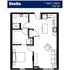 Boulevard III - 1 Bed 1 Bath Floorplan