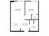 Gateway North - One-Bedroom Floorplan