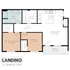 The Landing by CRG - 2 Bedroom Floorplan - A