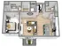1 Bedroom Floor Plan