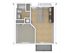 1 Bedroom Floor Plan