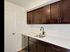 Detail shot of kitchen showing new Espresso cabinetry.