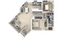 2 Bedroom x 1 Bathroom