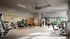Modern gym with state-of-the-art equipment, large mirrors, and natural lighting, offering a vibrant space for fitness enthusiasts.