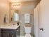 modern bathroom with vanity lighting