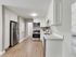Large kitchen with stainless steel appliances