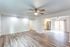 open concept living dining kitchen