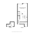 2 Bedroom floor plan - floors 1 & 2