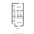 2 Bedroom floor plan - floor 3