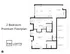 2 x 2 Premium floorplan