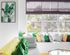1810 The Social, interior, spacious seating area, chandelier, decor is white with green and yellow accents, large sofas, large window