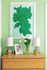 1810 The Social, interior, green wall, green art, wood dresser, lamps picture, flowers