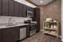 Kitchen with Exposed Brick