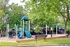 Playground, swings, and benches