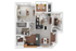 1 bedroom 1 bath w/Den