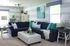 Furnished Living Room | Camp Lejeune Base Housing | Blue and White Living Room | Spacious Living Room